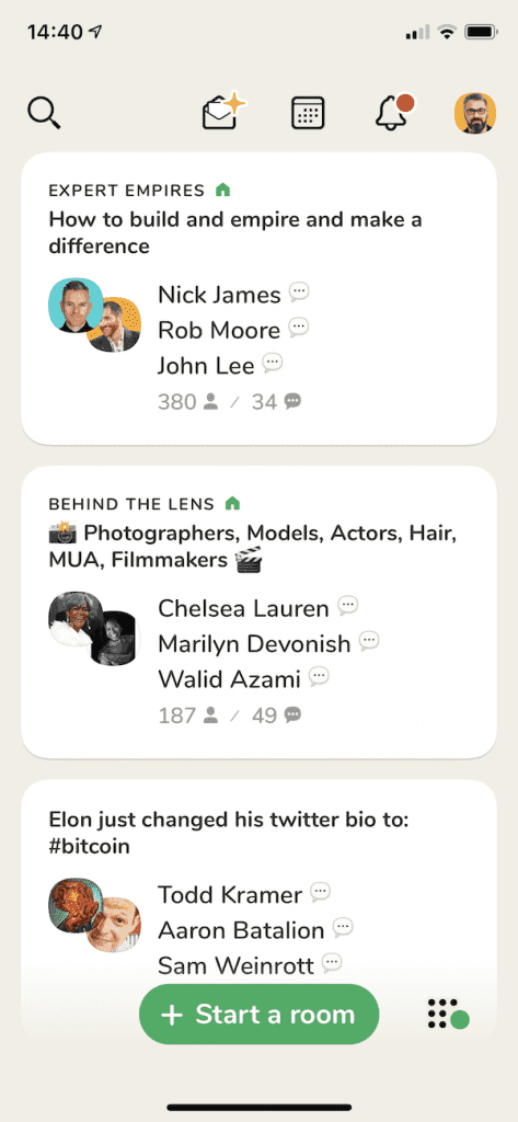 Clubhouse – widok pokojów