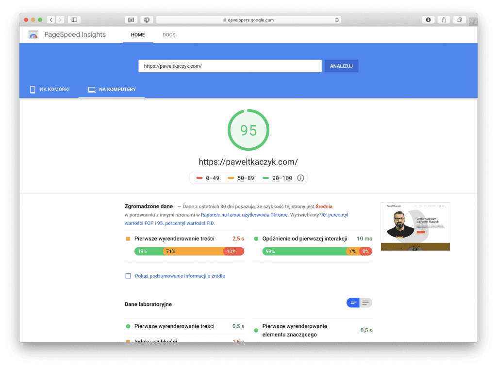 Google Page Speed Insights