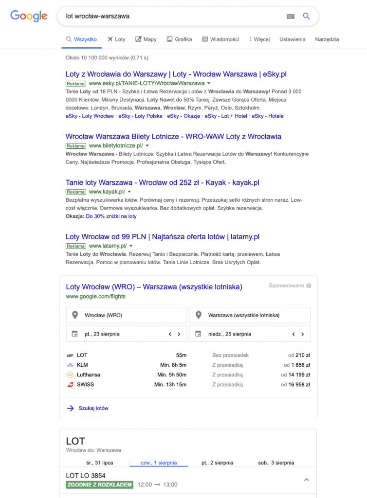 Wyniki wyszukiwania „lot wrocław-warszawa”